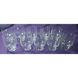 ALESSI for DELTA AIRLINES Cordial Short Stem Glasses Wine 8oz Glass Set of 10